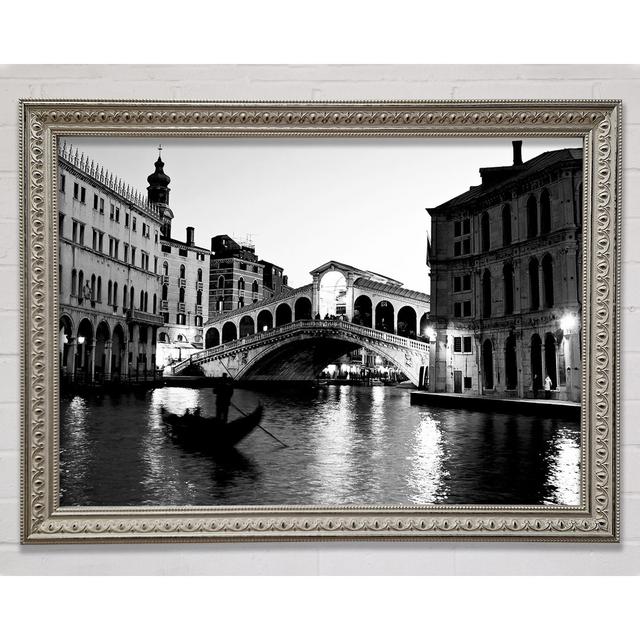 Venice Gondela Framed Print Bright Star Size: 29.7cm H x 42cm W on Productcaster.