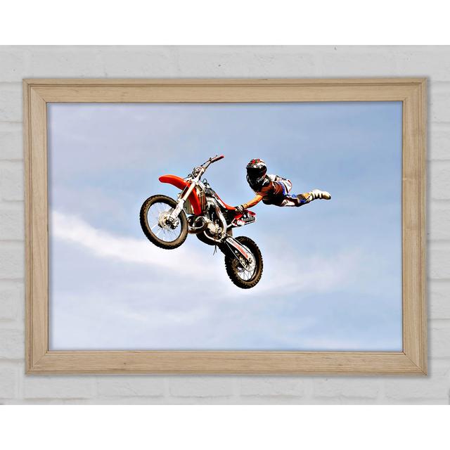 Motorcross Freestyle - Drucken Brayden Studio Größe: 42 cm H x 59,7 cm B x 1,5 cm T on Productcaster.