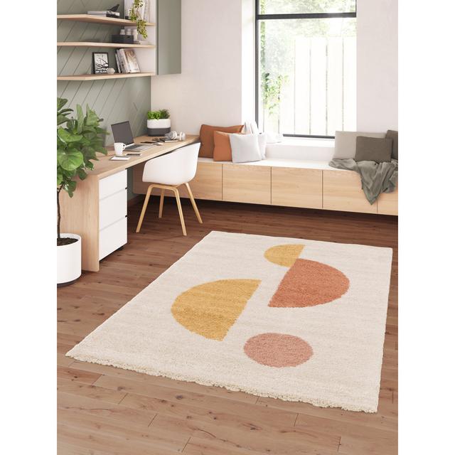 Canale Ochre/Orange/Beige Rug George Oliver Rug Size: Rectangle 120 x 170cm on Productcaster.