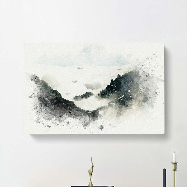 Misty Tatra Mountains in Slovakia in Abstract - Wrapped Canvas Painting Print East Urban Home Size: 40cm H x 60cm W x 3cm D on Productcaster.