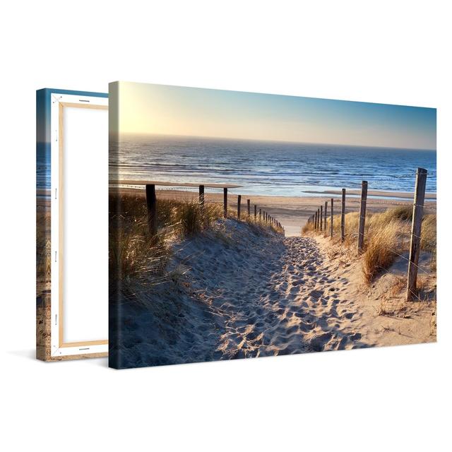 Leinwandbild Path To The Sea Xcm – Premium Leinwanddruck – Kunstdruck Auf Cm Holz-Keilrahmen Für Schlaf- Und Wohnzimmer – Kollektion Strand Haus am Me on Productcaster.