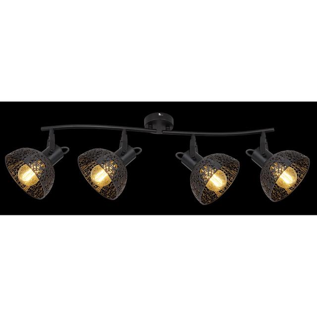 4-Light Sputnik Ceiling Spotlight in Black by Williston Forge on Productcaster.