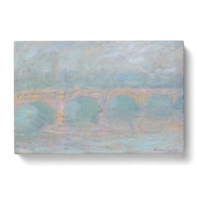 Waterloo Bridge in London Vol.2 by Claude Monet - Wrapped Canvas Painting East Urban Home Size: 35cm H x 50cm W x 3cm D on Productcaster.