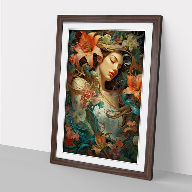 XYZ-FRM-V1223-4226 Single Picture Frame Art Prints on Wood Marlow Home Co. Size: 34cm H x 25cm W x 2cm D, Format: Walnut Framed on Productcaster.