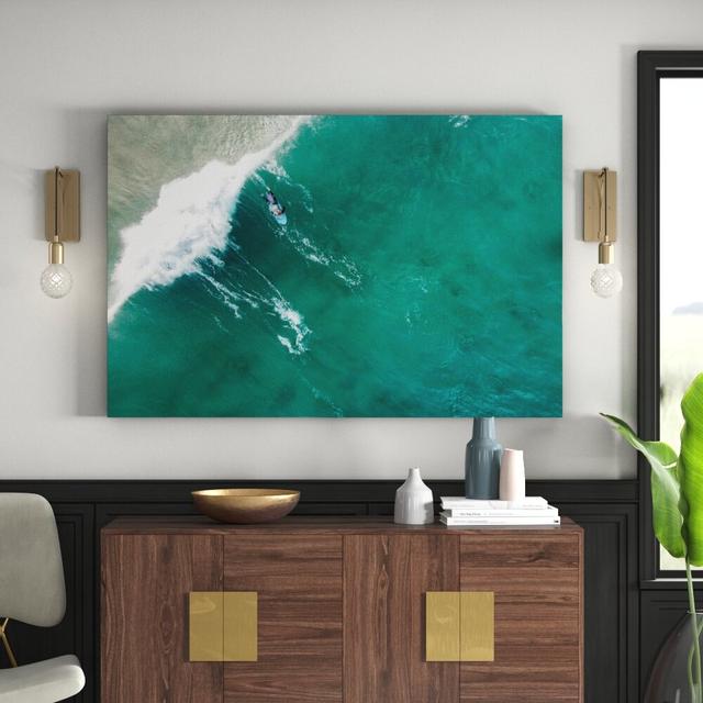 "Big Wave" - Wrapped Canvas Photograph Print East Urban Home Size: 101 cm H x 152 cm W x 3.81 cm D on Productcaster.