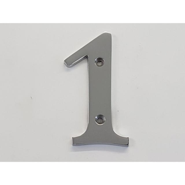 Tamas 10cm H Reflective Metal House Number Dakota Fields Number: 1 on Productcaster.