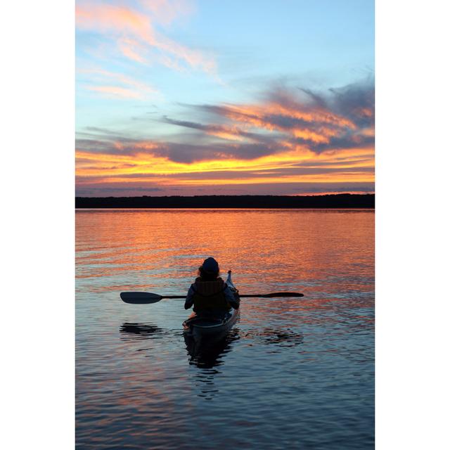 Kayaking Sunset by Filo - No Frame Print on Canvas Breakwater Bay Size: 46cm H x 30cm W on Productcaster.