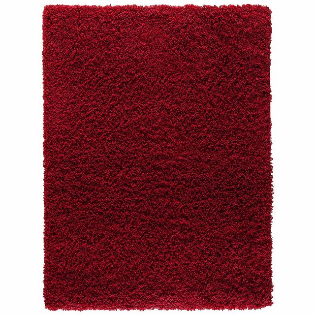 Redbridge Solid Colour Machine Woven Red Area Rug Latitude Run Rug Size: Rectangle 80 x 150cm on Productcaster.