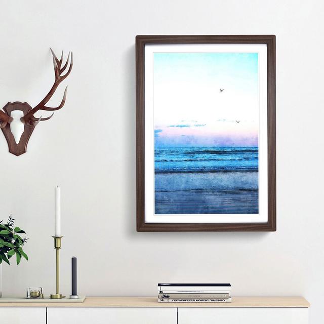 Seagulls Flying High - Single Picture Frame Print on MDF East Urban Home Frame Option: Walnut Framed, Size: 45cm H x 33cm W x 2cm D on Productcaster.