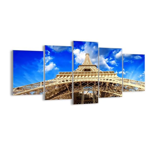 5-tlg. Glasbilder-Set - Fotografie „Reaching for the Sky and Clouds” Ebern Designs Größe: 85 cm H x 160 cm B x 1,8 cm T on Productcaster.