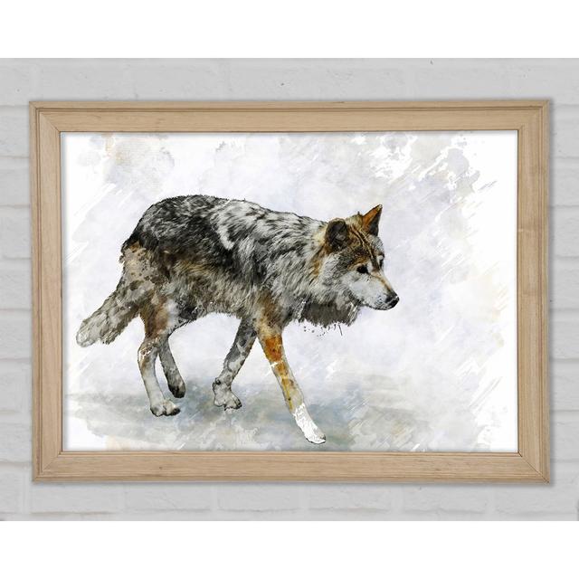 Wolf Trek - Drucken Union Rustic Größe: 59,7 cm H x 84,1 cm B x 1,5 cm T on Productcaster.