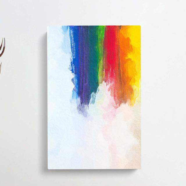 Rainbow Bridge In Abstract - Wrapped Canvas Painting East Urban Home Size: 50cm H x 35cm W x 3cm D on Productcaster.