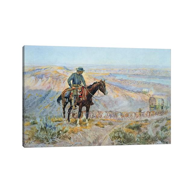 The Wagon Boss by Charles Marion Russell - Wrapped Canvas Painting ClassicLiving Size: 20.32cm H x 30.48cm W x 1.91cm D on Productcaster.