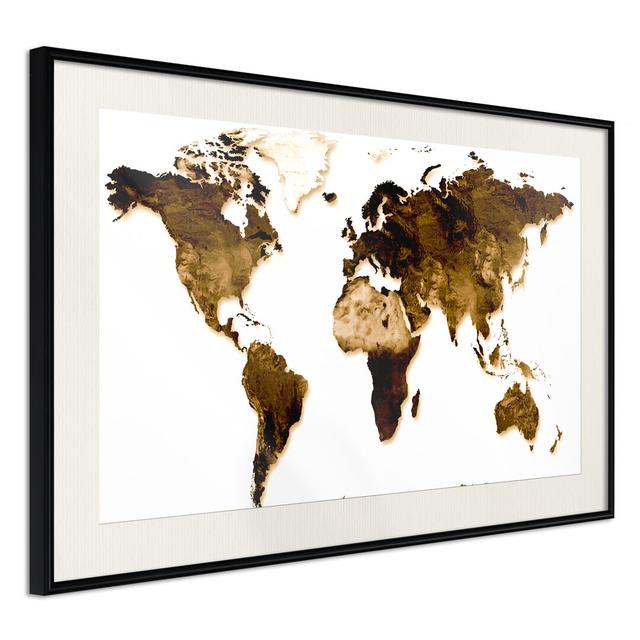 Our World - Print Longshore Tides Frame Option: Black Framed, Size: 60cm H x 90cm W x 2cm D on Productcaster.