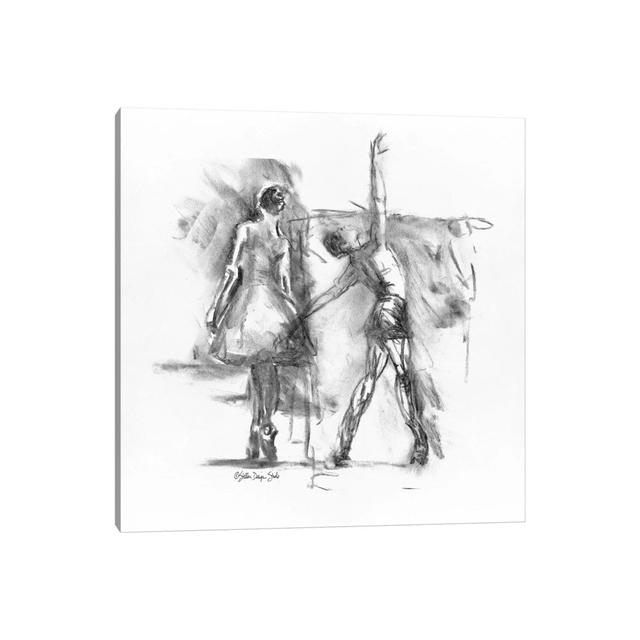 Dance Figure III by Stellar Design Studio - Wrapped Canvas Gallery-Wrapped Canvas Giclée Rosdorf Park Size: 45.72cm H x 45.72cm W x 3.81cm D on Productcaster.