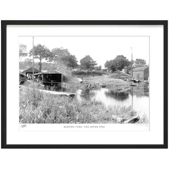 'Barton Turf, the River 1902' by Francis Frith - Picture Frame Photograph Print on Paper The Francis Frith Collection Size: 40cm H x 50cm W x 2.3cm D on Productcaster.