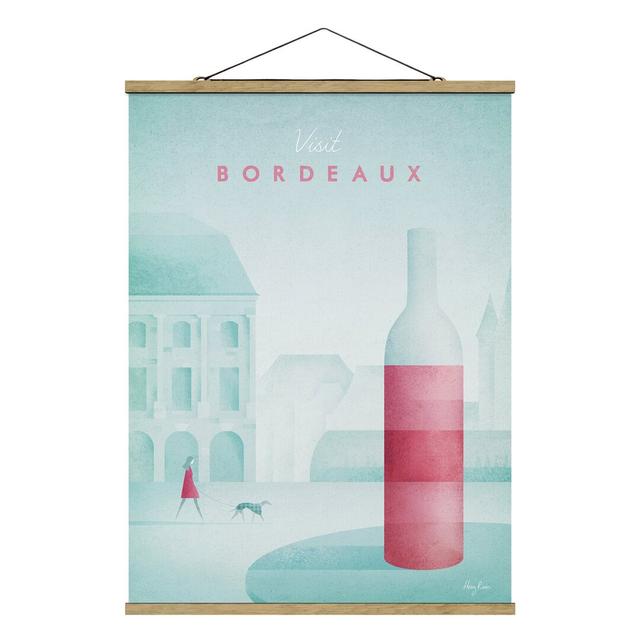 Travel Poster - Bordeaux - Unframed Graphic Art Ebern Designs Size: 133.5cm H x 100cm W x 0.3cm D on Productcaster.