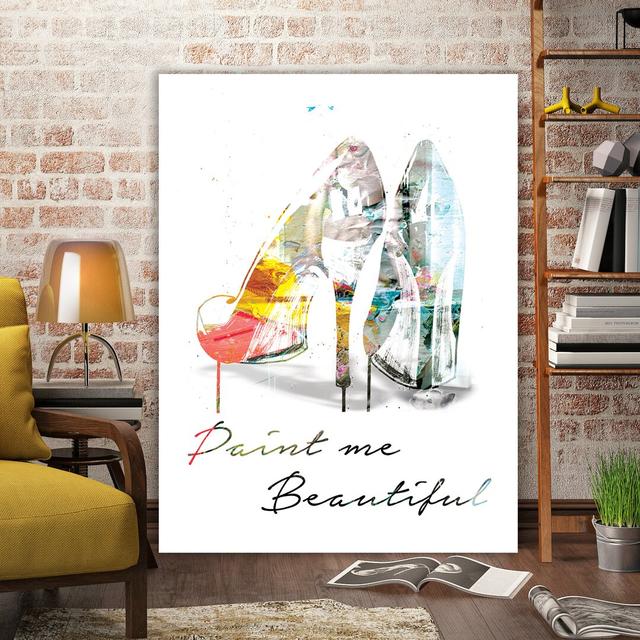 Paint Me Beautiful by Kent Youngstrom - Wrapped Canvas Graphic Art Print East Urban Home Size: 41cm H x 30cm W x 4cm D on Productcaster.