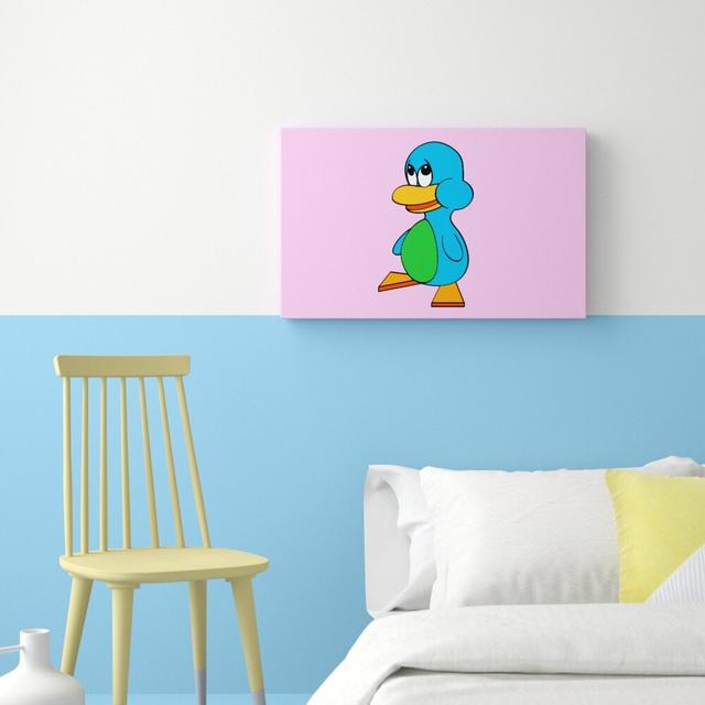 Sad Duck Childrens - Graphic Art on Canvas East Urban Home Size: 50.8 cm H x 81.3 cm W on Productcaster.