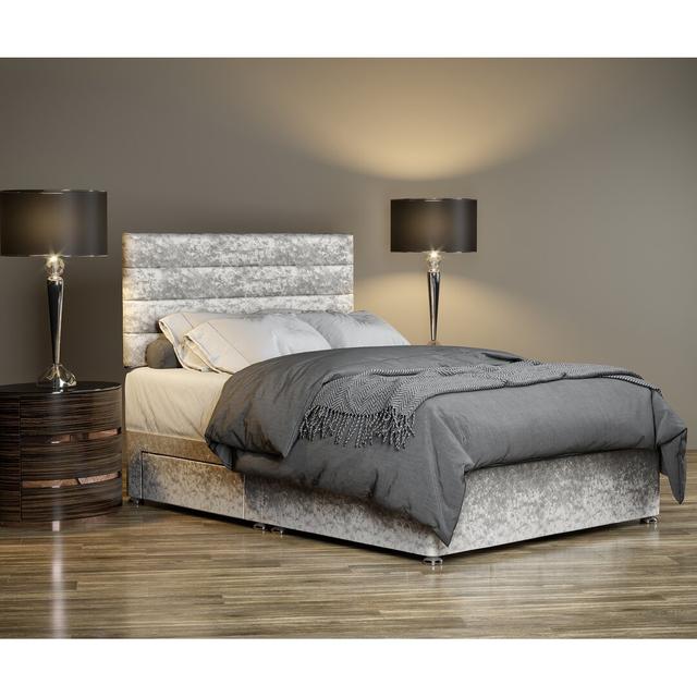 Sitka Divan Bases 17 Stories Colour: Silver, Size: Kingsize (5') on Productcaster.