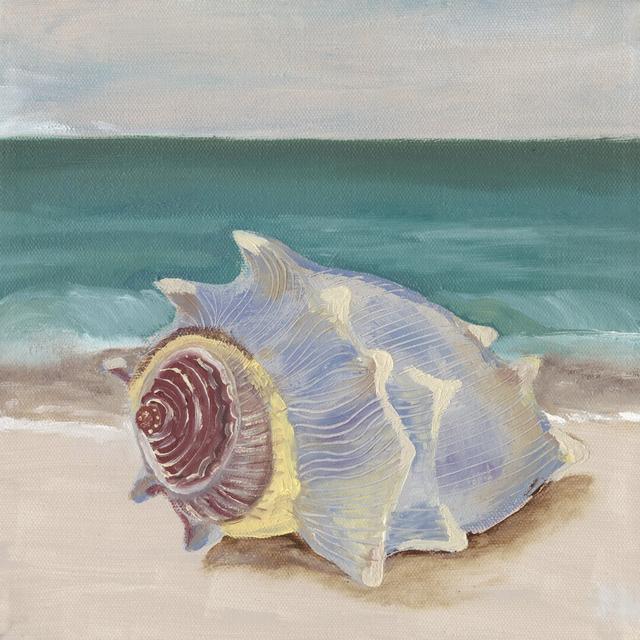 She Sells Seashells I by Alicia Ludwig - Wrapped Canvas Painting Highland Dunes Size: 51cm H x 51cm W on Productcaster.