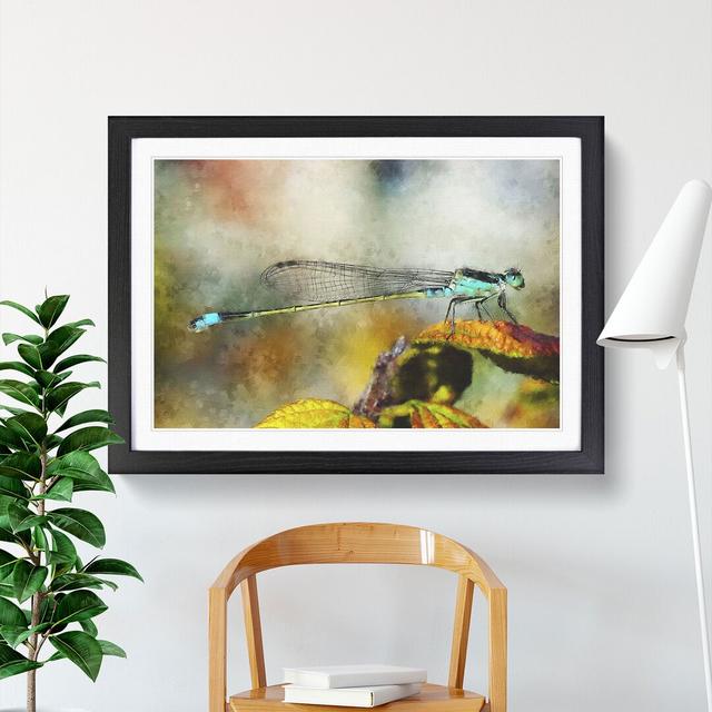 Dragonfly Vol.3 - Picture Frame Painting East Urban Home Frame Option: Black Framed, Size: 36cm H x 48cm W x 2cm D on Productcaster.