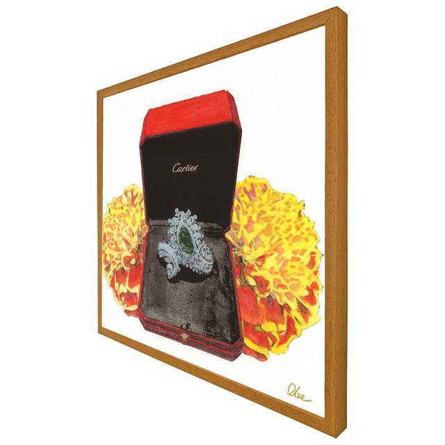 A Special Present For Her - Single Picture Frame Print Rosdorf Park Frame Option: Black, Size: 61cm H x 61cm W on Productcaster.