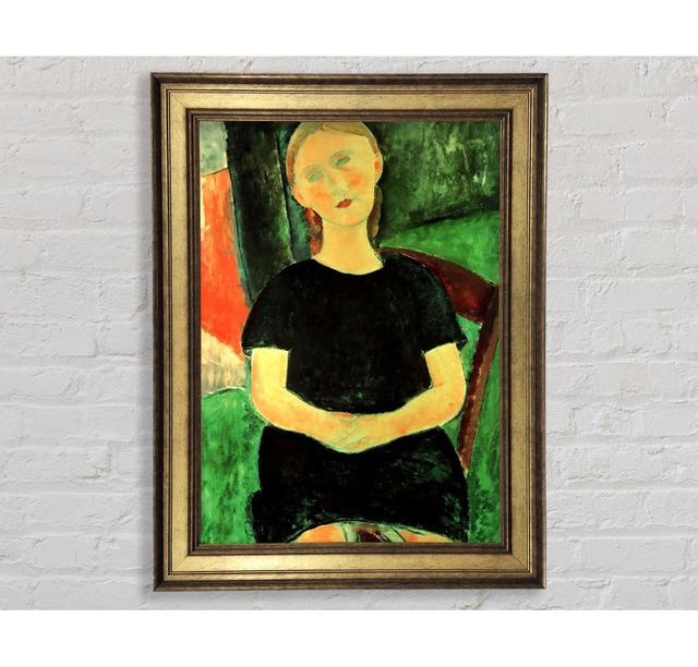 Sitting Girl by Modigliani - Single Picture Frame Art Prints Bright Star Size: 21cm H x 42cm W x 8cm D on Productcaster.