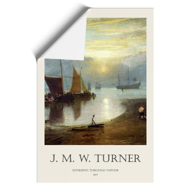 Sun Rising Through Vapour by Joseph-Mallord William Turner - Unframed Graphic Art East Urban Home Size: 30cm H x 21cm W x 0.1cm D on Productcaster.