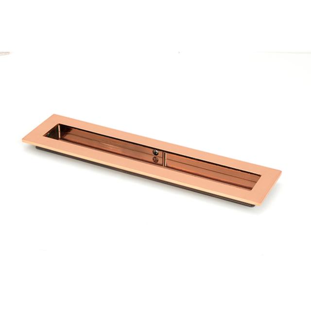 Polished Bronze 250Mm Plain Rectangular Pull From The Anvil Size: 22 cm, Finish: Polished Bronze on Productcaster.