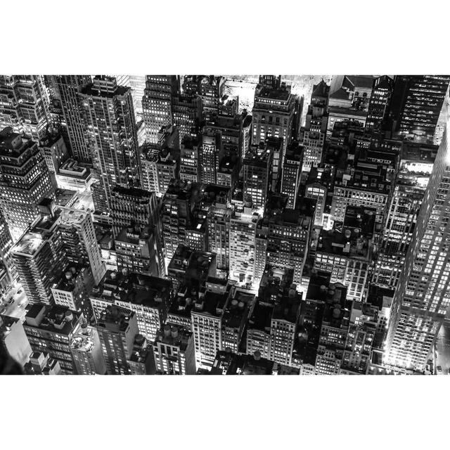 New York City at Night by Dmitry Mitrofanov - Wrapped Canvas Photograph 17 Stories Size: 51cm H x 76cm W on Productcaster.