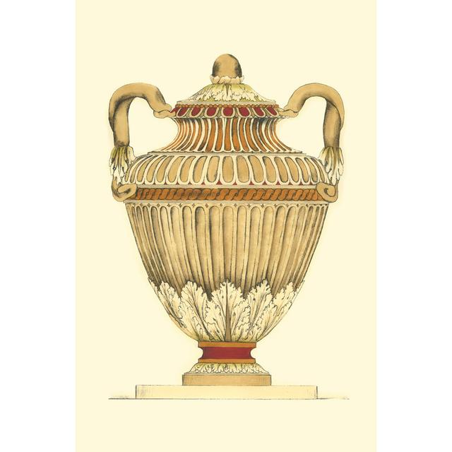 Neutral Urn Sketch I (JR) by Jennifer Goldberger - Wrapped Canvas Art Print Rosalind Wheeler Size: 76cm H x 51cm W on Productcaster.