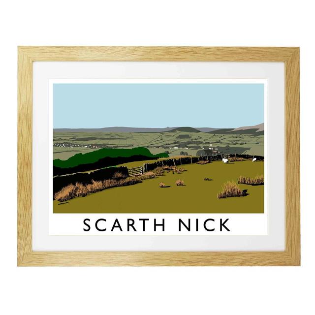 Scarth Nick by Richard O'Neil - Graphic Art Print on Paper East Urban Home Format: Oak Wood Frame, Size: 44 cm H x 54 cm W x 2.2 cm D on Productcaster.