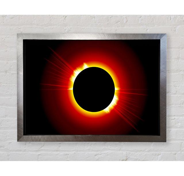 Stunning Fire Sun Eclipse - Single Picture Frame Art Prints Bright Star Size: 42cm H x 59.7cm W on Productcaster.