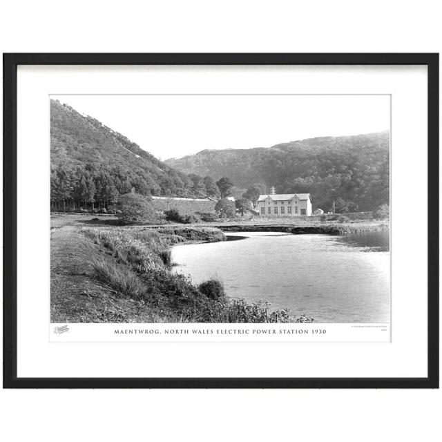 'Maentwrog, North Wales Electric Power Station 1930' - Picture Frame Photograph Print on Paper The Francis Frith Collection Size: 40cm H x 50cm W x 2. on Productcaster.