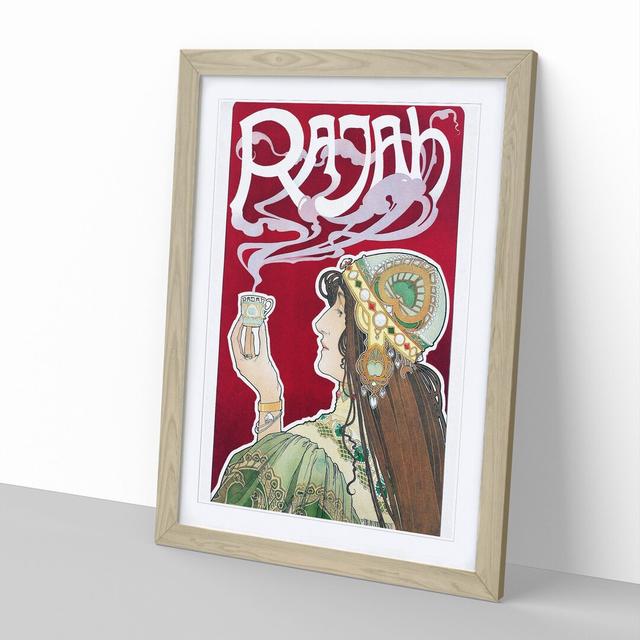 Rajah by Henri Privat-Livemont - Picture Frame Graphic Art East Urban Home Size: 48cm H x 36cm W x 2cm D, Frame Option: Oak Framed on Productcaster.