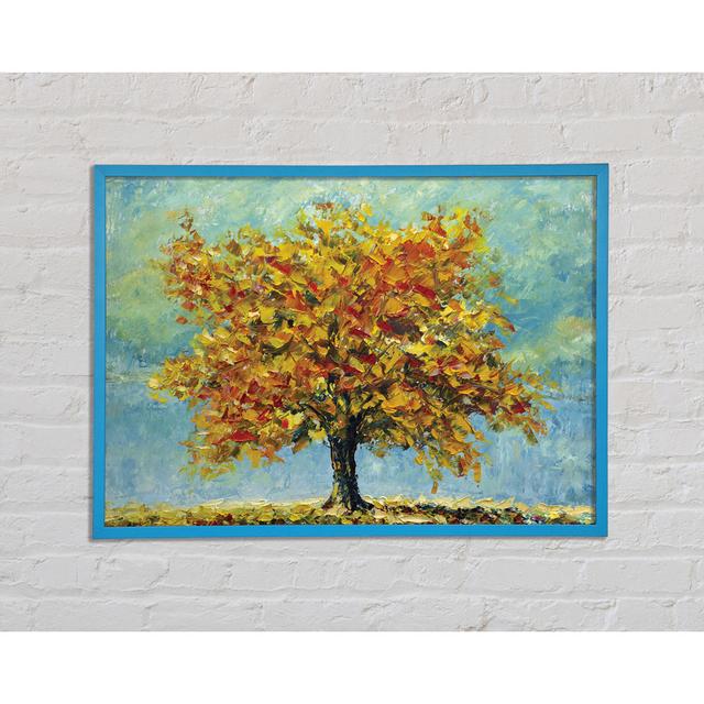 Tree Burns Orange by Unkown - Single Picture Frame Art Prints Ophelia & Co. Size: 21cm H x 29.7cm W on Productcaster.