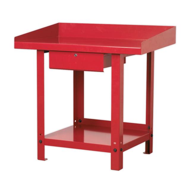 Rolanda Potting Bench Symple Stuff Size: 86cm H x 100cm W x 65cm D on Productcaster.