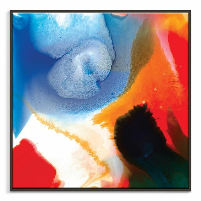 'Flow 21' Framed Art Print on Canvas East Urban Home Frame Options: Black, Size: 76cm H x 76cm W on Productcaster.