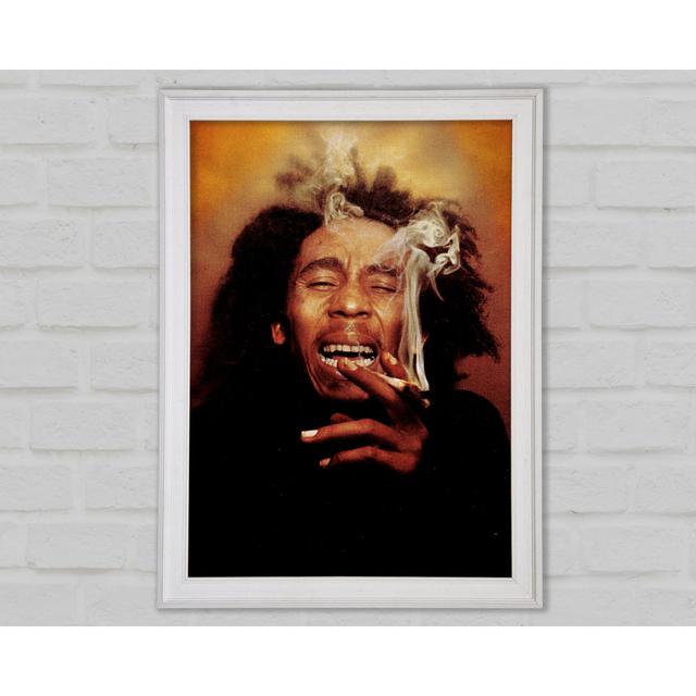 Bob Marley Lachen - Drucken Bright Star Größe: 118,9 cm H x 84,1 cm B x 1,5 cm T on Productcaster.