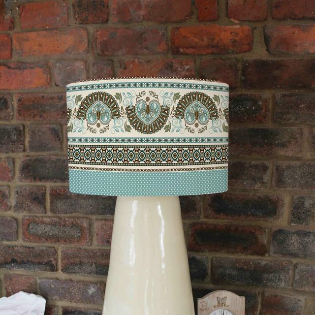 Style 40cm Cotton Drum Lamp Shade World Menagerie on Productcaster.