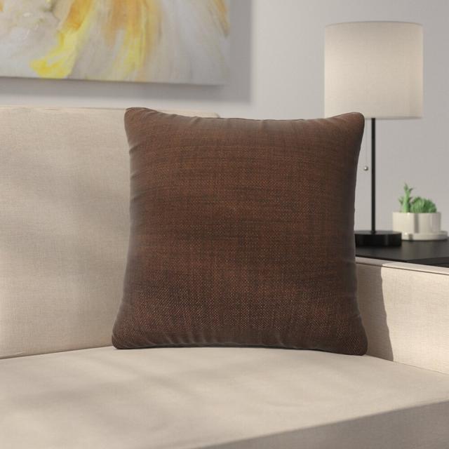 Mitre Scatter Cushion with Filling Ebern Designs Size: 55cm x 55cm, Colour: Brown on Productcaster.