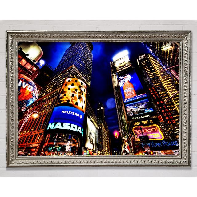 NYC Times Square Lights - Single Picture Frame Art Prints Bright Star Size: 84.1cm H x 118.9cm W on Productcaster.