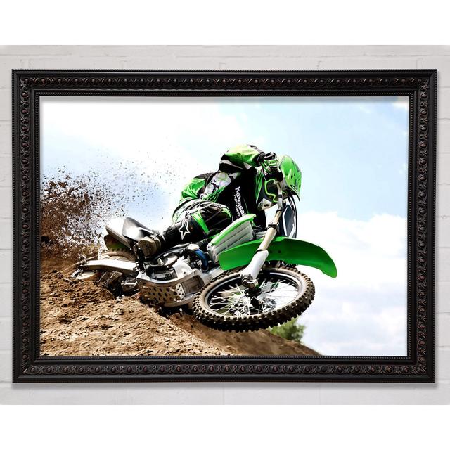 Kawasaki Motocross - Print Bright Star Size: 29.7cm H x 42cm W on Productcaster.