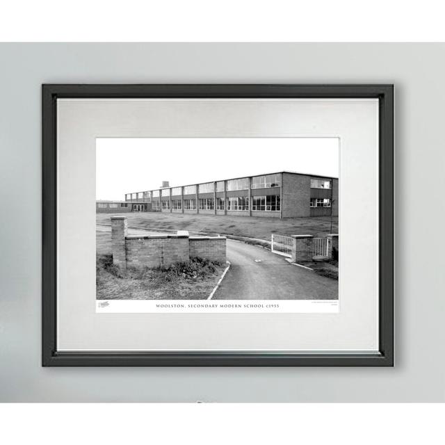 'Woolston, Secondary Modern School C1955' - Picture Frame Photograph Print on Paper The Francis Frith Collection Size: 40cm H x 50cm W x 2.3cm D on Productcaster.