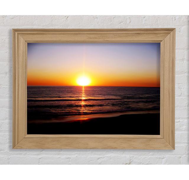 Sunrays Over Ocean - Print Bright Star Size: 59.7cm H x 84.1cm W x 8cm D on Productcaster.