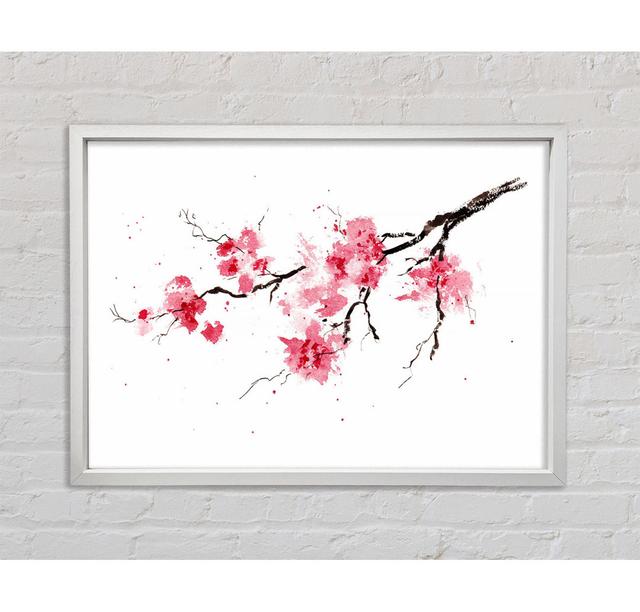 Chinese Cherry Blossom Branch - Print Bright Star Size: 100cm H x 141.4cm W x 3.3cm D on Productcaster.