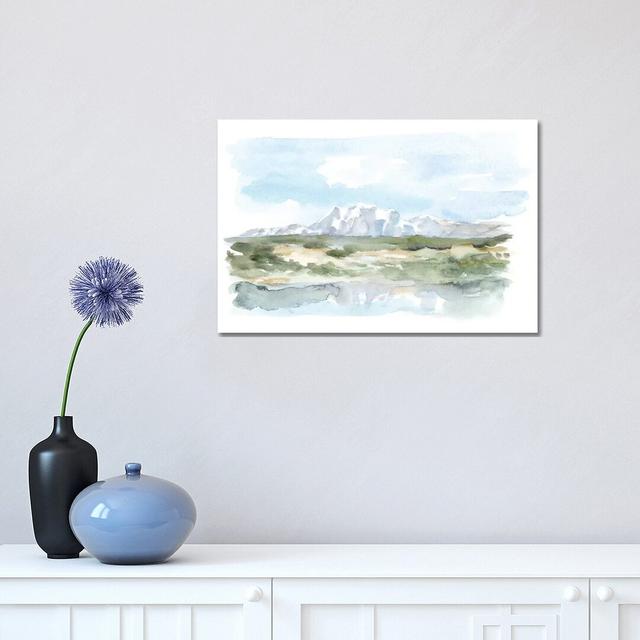 Mountain Watercolor II by Ethan Harper - Wrapped Canvas Print Alpen Home Size: 30.48cm H x 45.72cm W x 1.9cm D on Productcaster.