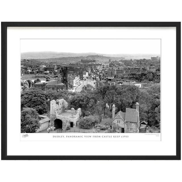 'Dudley, Panoramic View from Castle Keep C1955' - Picture Frame Photograph Print on Paper The Francis Frith Collection Size: 28cm H x 36cm W x 2.3cm D on Productcaster.