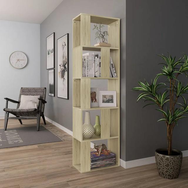 Abderus Bookcase Latitude Run Colour: Sonoma Oak on Productcaster.